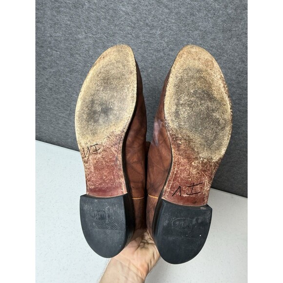 Justin Boots Jackson 12 EE Round Toe Roper Mens Brown Casual Boots 3163 Cowboys - Picture 5 of 5